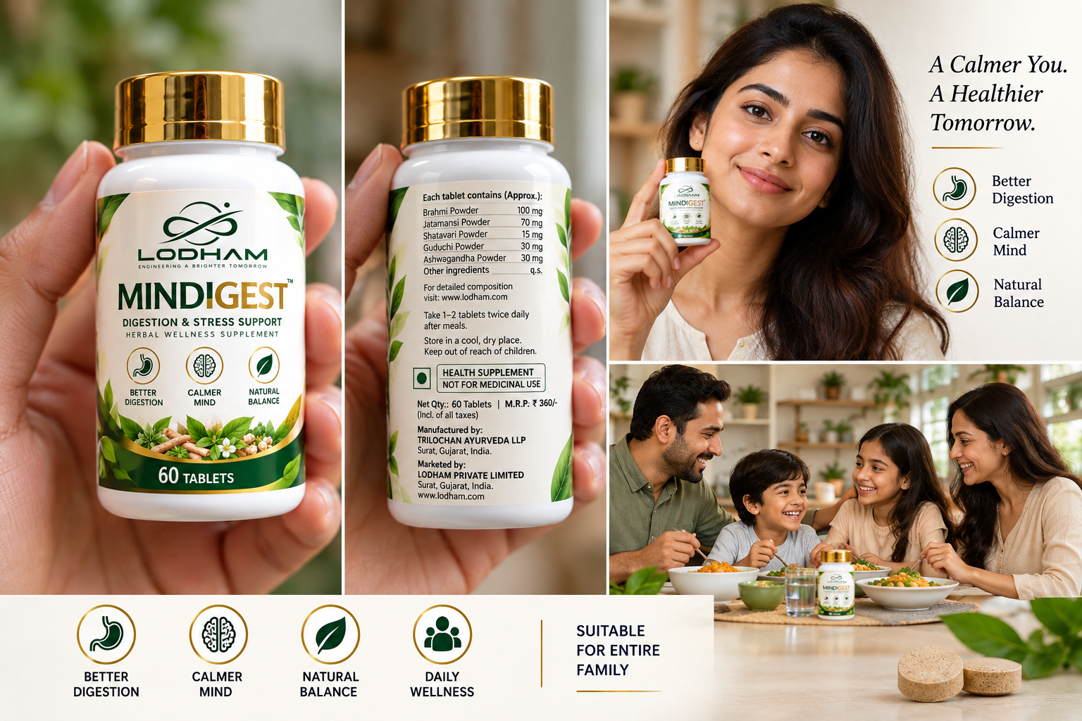 MINDIGEST 3 Bottle Family Combo